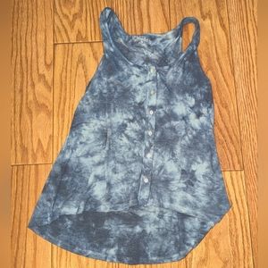 Mudd Tie Dye Blue Tank Top